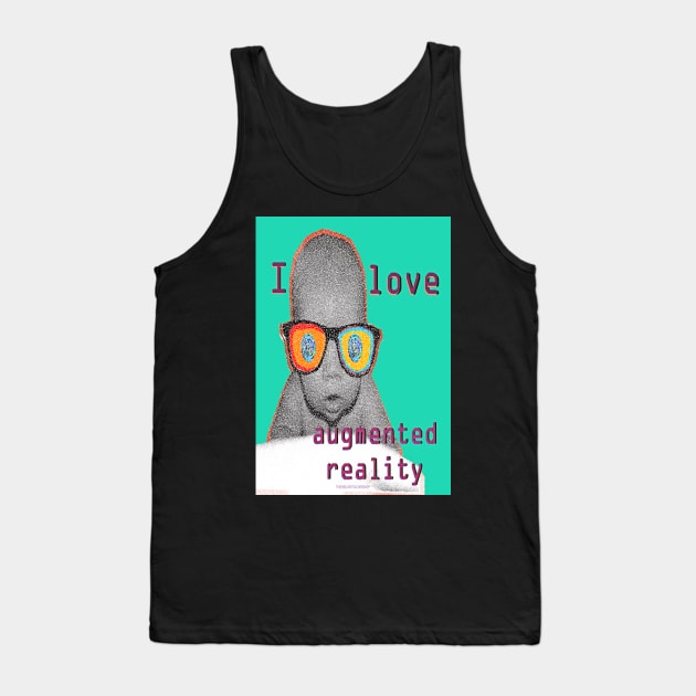 I Love Augmented Reality Baby Tank Top by KayeDreamsART